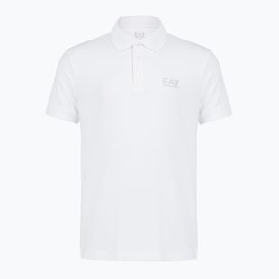 Men's EA7 Emporio Armani Core Identity Polo Shirt white / silver logo