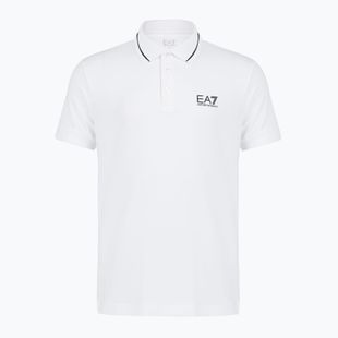 Men's EA7 Emporio Armani Core Identity Piqué Polo Shirt white