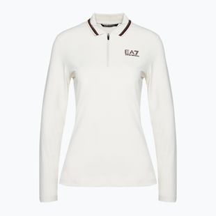 Women's EA7 Emporio Armani Golf Pro Polo silver birch Longsleeve