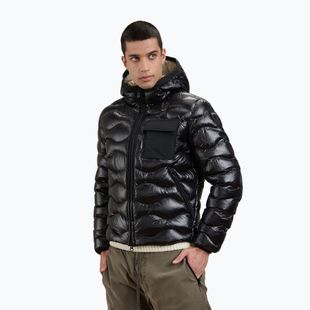 Men's insulated jacket Blaueer USA Bryant black inside beige