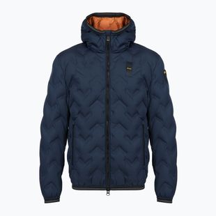 Men's jacket Blauer USA Piery blue inside brown