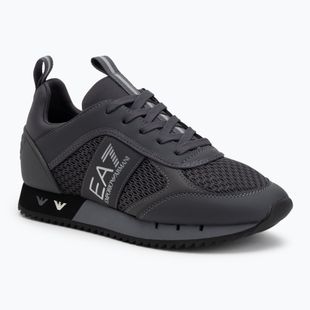 EA7 Emporio Armani Black & White Laces asphalt grey/silv.g7 shoes