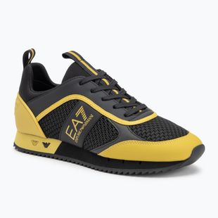 EA7 Emporio Armani Black & White Laces black/antique moss shoes