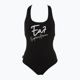 Women's one-piece swimsuit EA7 Emporio Armani Maxi Logo One Piece black