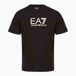 Men's EA7 Emporio Armani Visibility Cotton Crew black/beige T-shirt