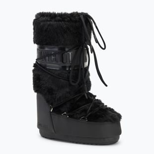 Moon Boot Icon Faux Fur snow boots black