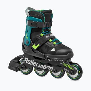 Rollerblade Microblade XT Jr children's roller skates black/petrol green