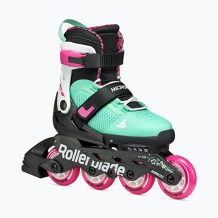 Rollerblade Microblade XT Jr children's roller skates black/sea green