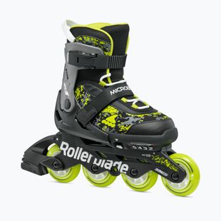 Children's rollerblades Rollerblade Microblade SL Jr black/lime