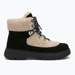 Women's snow boots Moon Boot Combat Boot Fleece black/off white