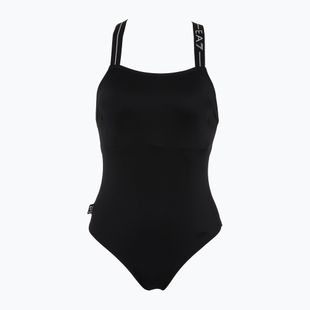 EA7 Emporio Armani Logo Tape One Piece swimsuit black