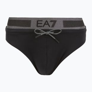 Men's EA7 Emporio Armani Logo Tape Brief swim briefs black