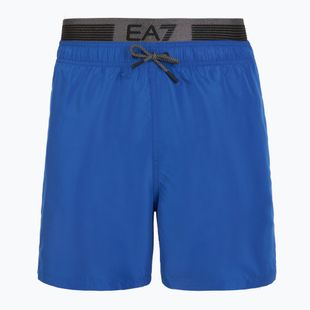 Men's EA7 Emporio Armani Logo Tape Boxer turquish sea swim shorts
