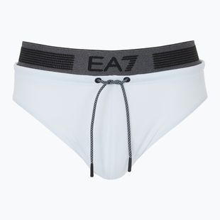 Men's EA7 Emporio Armani Logo Tape Swim Brief white