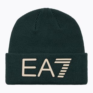 Winter hat EA7 Emporio Armani Mountain Logo Series Big Beanie silver pine
