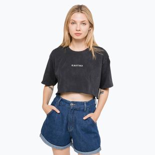 Women's T-shirt Kaotiko Washed black