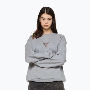 Women's sweatshirt Kaotiko Washed Phoenix pale blue