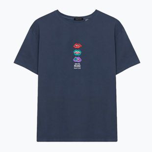 Men's T-shirt Kaotiko Washed Mouth Colors navy
