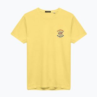 Men's T-shirt Kaotiko Washed Burguer yellow