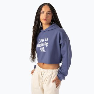 Women's sweatshirt Kaotiko C'est la vie Crew grape