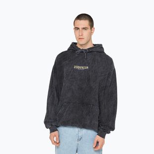 Men's sweatshirt Kaotiko Washed Zodiacus black