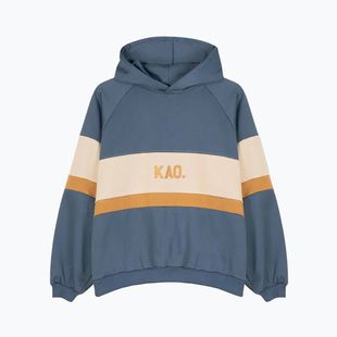 Women's sweatshirt Kaotiko Evelyn prussia / hazelnut / beige