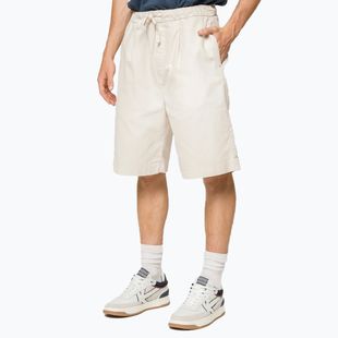 Men's shorts Kaotiko Relaxed Canvas Pinzas ivory