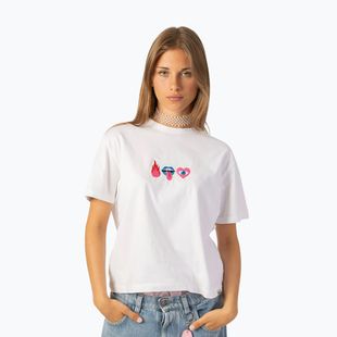 Women's T-shirt Kaotiko Washed Mouth white