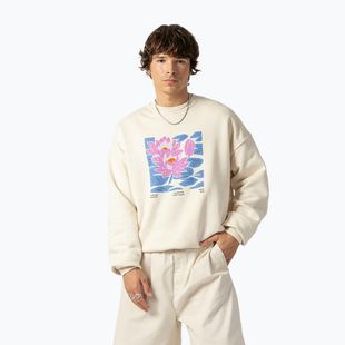 Men's sweatshirt Kaotiko Water Lily ivory