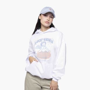 Women's sweatshirt Kaotiko Flame of Love white