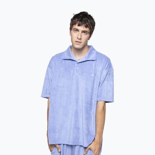 Men's polo shirt Kaotiko Towel sky blue