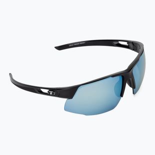 Tifosi Centus gloss black/smoke bright blue sunglasses