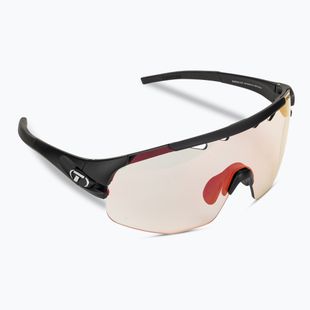 Tifosi Sledge Lite Fototec matte black/clarion red photochromic cycling glasses