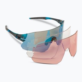 Tifosi Rail Clarion blue/ac red/clear cycling glasses