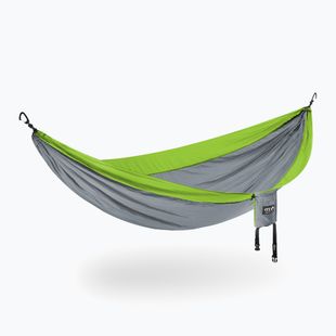 ENO SingleNest hiking hammock grey / chartreuse