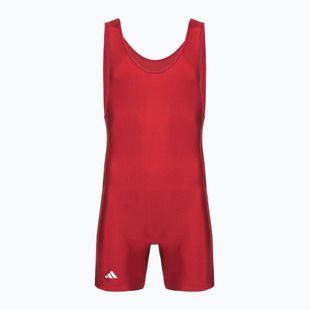 Men's singlet adidas 3 Stripe Singlet red/white