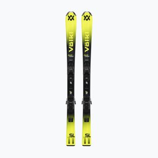 Children's alpine skis Völkl Racetiger Jr Yellow + bindings 7.0 VMotion Jr 130-160 cm black
