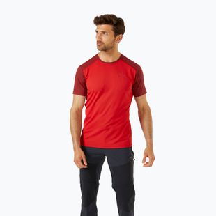 Men's Rab Force ascent red/oxblood red t-shirt