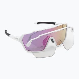 Smith Shift MAG white/chromapop violet mirror sunglasses