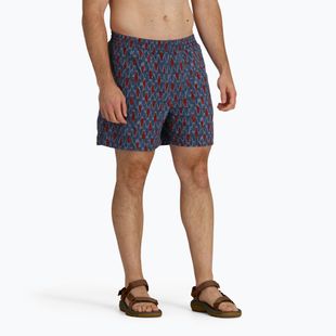 Men's Royal Robbins All-In navy fish pt shorts