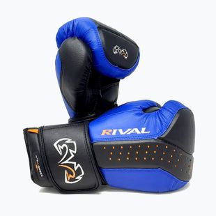 Rival RB10 Intelli-Shock Bag boxing gloves black/blue