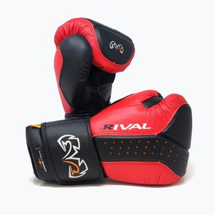Rival RB10 Intelli-Shock Bag boxing gloves black/red