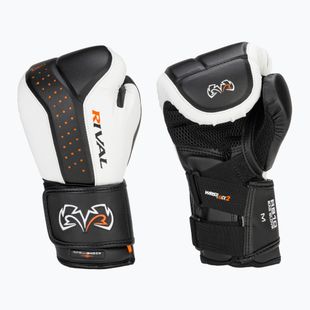 Rival RB10 Intelli-Shock Bag black/white boxing gloves