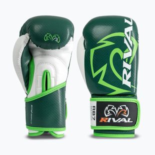 Boxing gloves Rival RB7 Fitness Plus Bag green/white