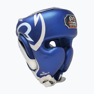 Rival RHG100 Professional Headgear blue/silver boxing helmet