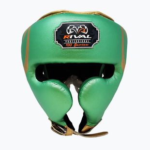 Boxing helmet Rival RHG100 Professional Headgear green/gold