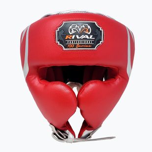 Boxing helmet Rival RHG100 Professional Headgear red/silver/grey