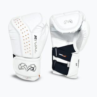 Rival RB10 Intelli-Shock Bag white boxing gloves