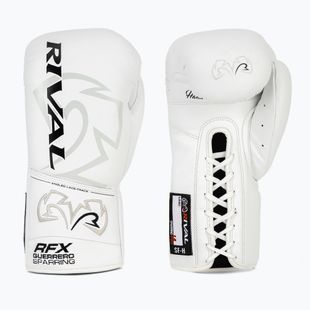 Rival RFX-Guerrero Sparring-SF-H white boxing gloves