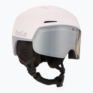 Bollé X-Fusion ski helmet white lilac matte/photochromic gun